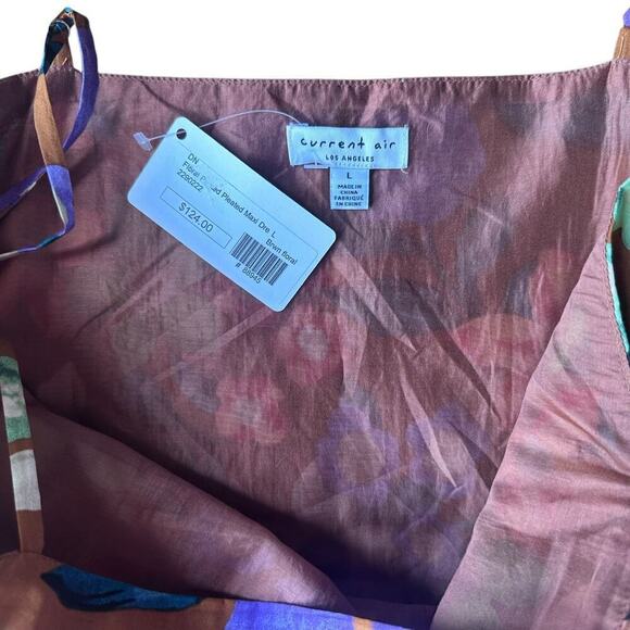 Current Air Pleated Floral Maxi NWT The Camille Size Large - Picture 7 of 11